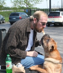 Now Mr. Gaines and Big just share a slice. Summer 2008.